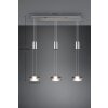 Suspension Trio-Leuchten Franklin LED Nickel mat, 3 lumières