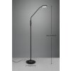 Lampadaire Trio-Leuchten Monza LED Noir, 1 lumière