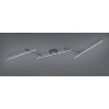 Plafonnier Trio-Leuchten Arvin LED Noir, 2 lumières, Télécommandes, Changeur de couleurs