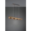 Suspension Trio-Leuchten Bell Brun foncé, Nickel mat, 4 lumières