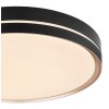 Plafonnier Globo MANNI LED Bronze, Noir, 1 lumière, Télécommandes