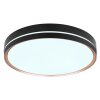 Plafonnier Globo MANNI LED Bronze, Noir, 1 lumière, Télécommandes