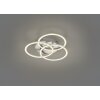 Plafonnier Reality Circle LED Nickel mat, 1 lumière, Télécommandes