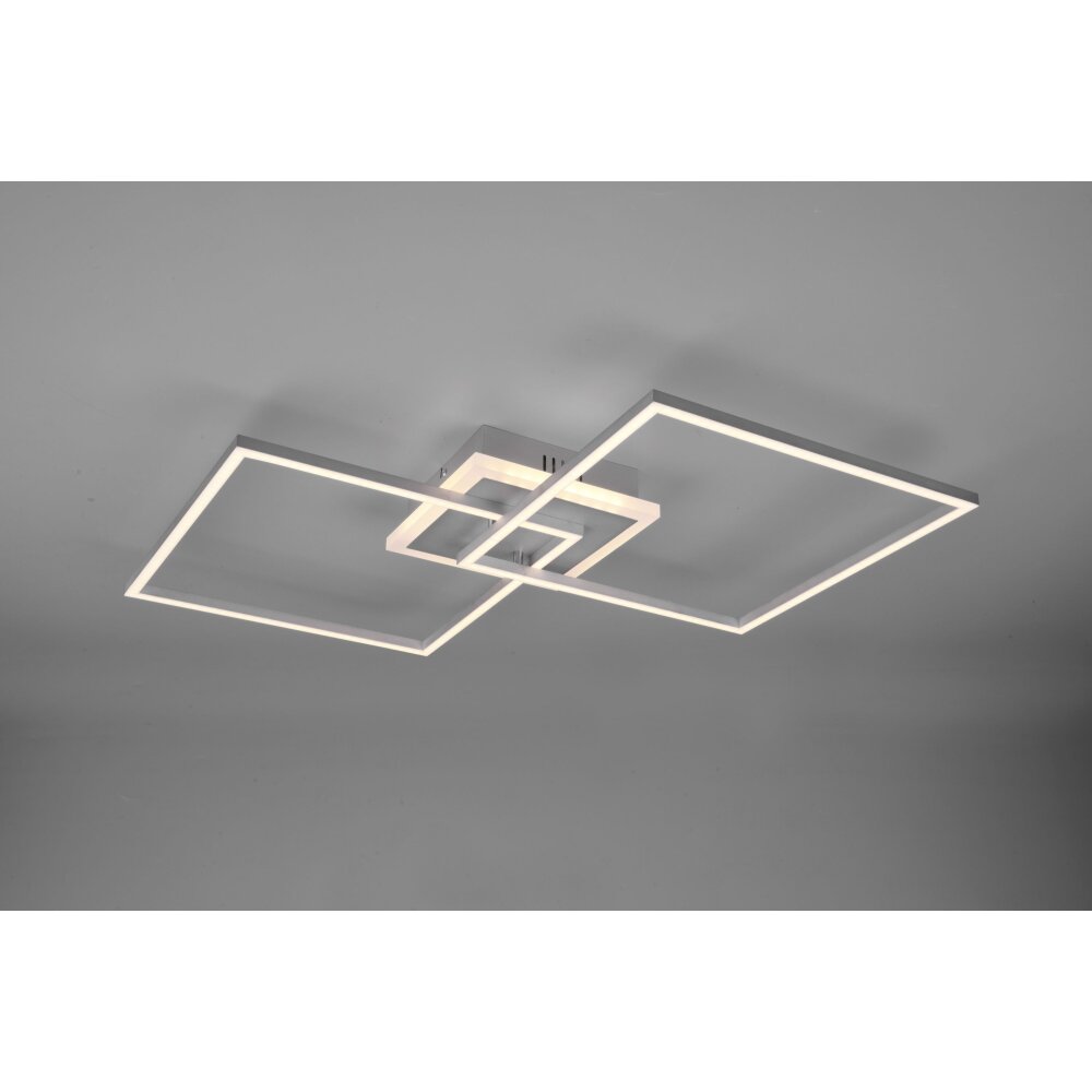 Plafonnier Reality Arribo LED Titane, 3 lumières, Télécommandes, Changeur de couleurs main product photo