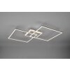 Plafonnier Reality Arribo LED Titane, 3 lumières, Télécommandes, Changeur de couleurs
