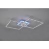 Plafonnier Reality Arribo LED Titane, 3 lumières, Télécommandes, Changeur de couleurs