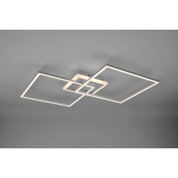 Plafonnier Reality Arribo LED Titane, 3 lumières, Télécommandes, Changeur de couleurs