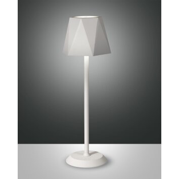 Lampe de table Fabas-Luce KATY LED Blanc, 1 lumière