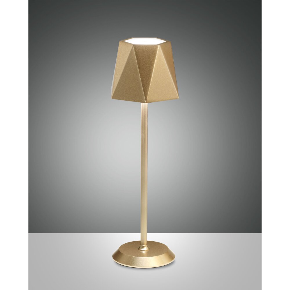 Lampe de table Fabas-Luce KATY LED Or, 1 lumière main product photo