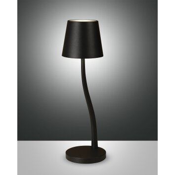 Lampe de table Fabas-Luce JUDY LED Noir, 1 lumière