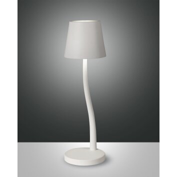 Lampe de table Fabas-Luce JUDY LED Blanc, 1 lumière