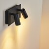 Applique murale d'extérieur Saeter LED Noir, 2 lumières