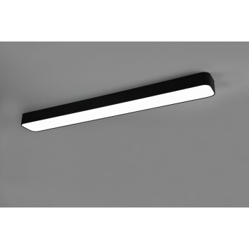 Plafonnier Reality Asterion LED Noir, 1 lumière, Télécommandes