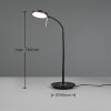 Lampe de table Trio-Leuchten Monza LED Noir, 1 lumière