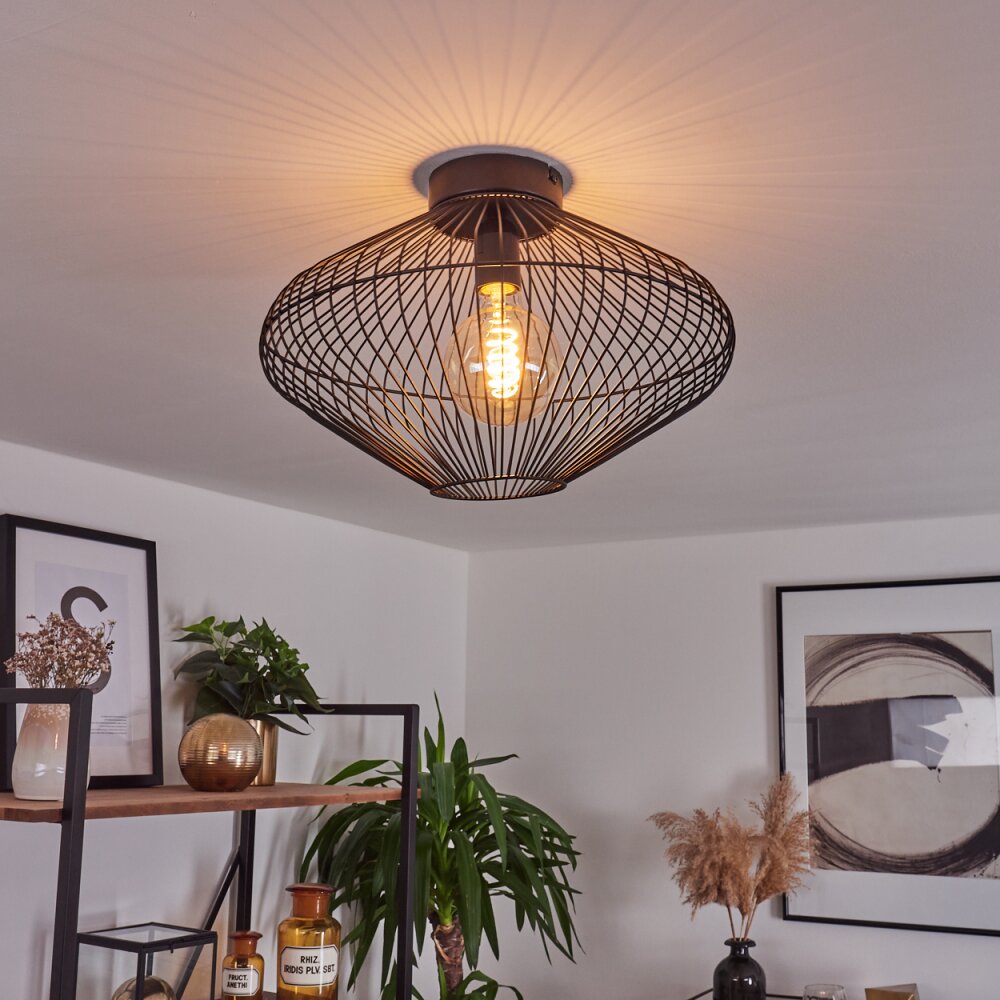 Plafonnier Unafo Noir, 1 lumière main product photo
