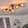 Plafonnier Loedingen Noir, 5 lumières