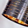 Lampadaire Bathinda Cuivré, Noir, 5 lumières