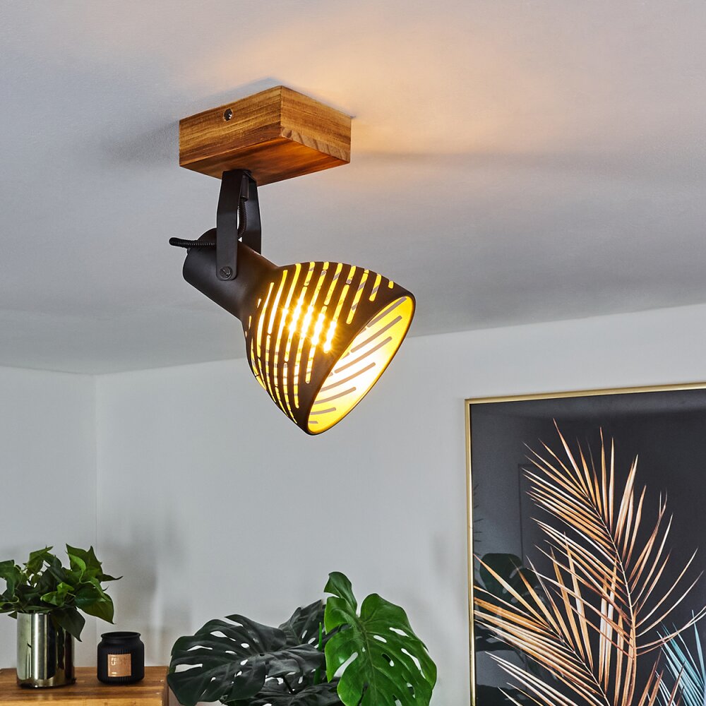 Plafonnier Racolo Bois foncé, 1 lumière main product photo