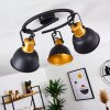 Plafonnier Blackburn Noir doré, 3 lumières