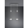 Suspension Trio-Leuchten Franklin LED Nickel mat, 2 lumières