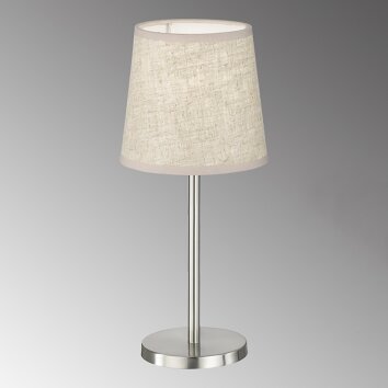 Lampe de table FHL-easy Eve Nickel mat, 1 lumière