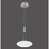 Suspension Paul-Neuhaus Q-ETIENNE LED Acier brossé, 2 lumières, Télécommandes