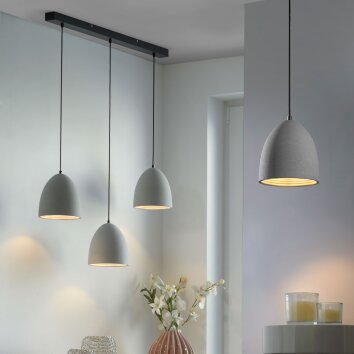 Suspension Paul-Neuhaus ETON Noir, 3 lumières