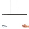 Suspension Paul-Neuhaus PURE-LUME LED Anthracite, 6 lumières