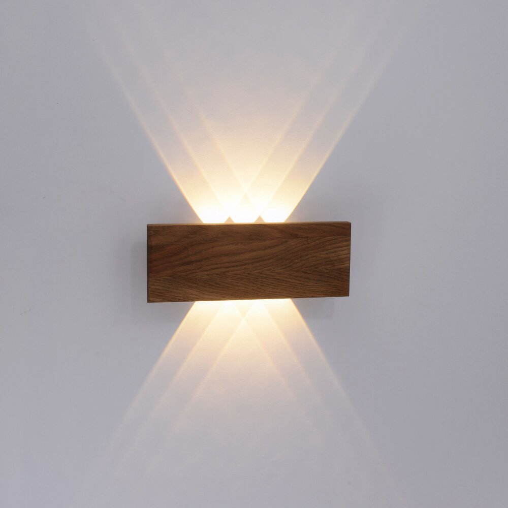 Applique murale Paul-Neuhaus PALMA Gris, Bois clair, 1 lumière main product photo