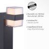 Borne lumineuse Paul-Neuhaus CARA LED Anthracite, 2 lumières