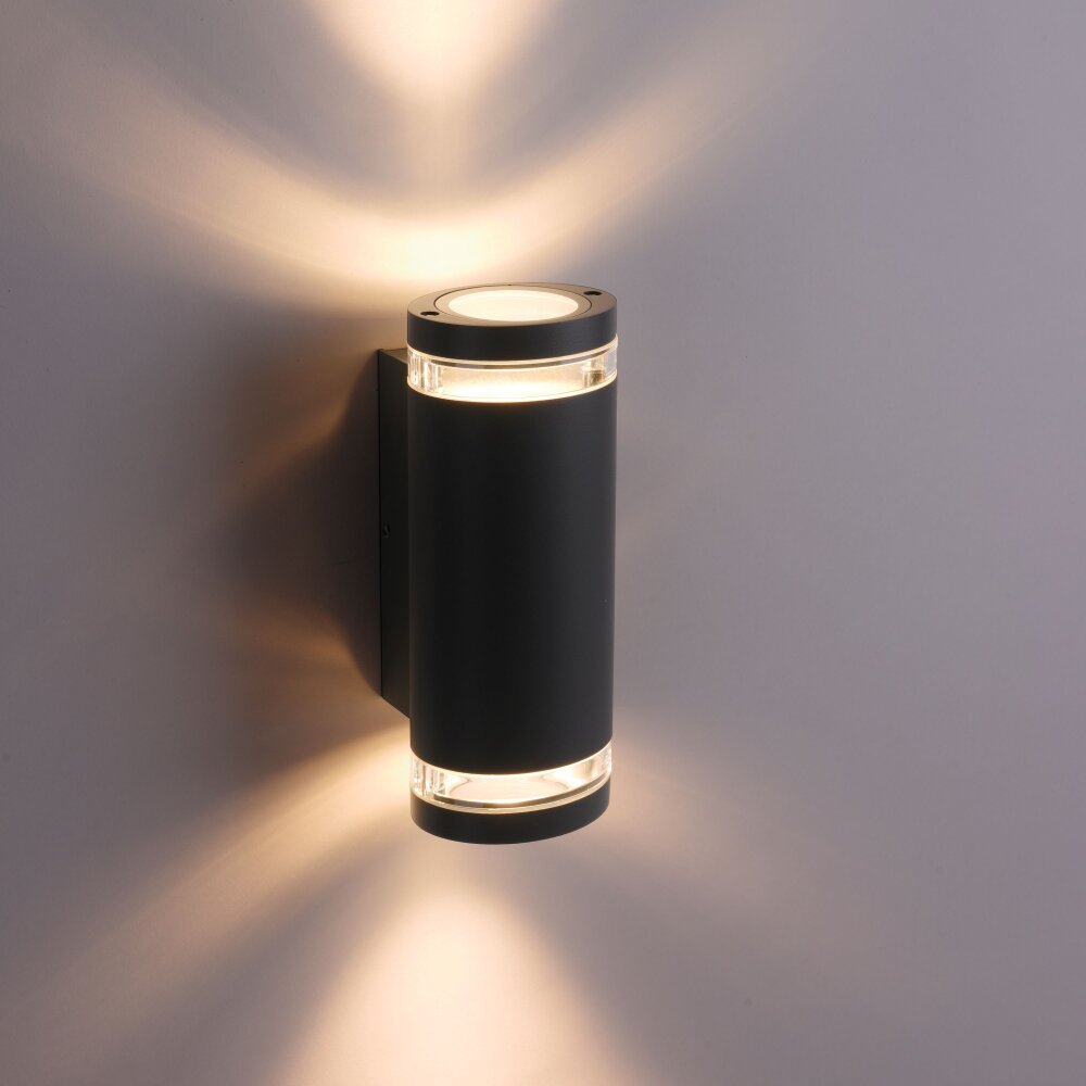 Applique murale d'extérieur Paul-Neuhaus KARL Anthracite, 2 lumières main product photo