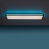 Plafonnier Leuchten-Direkt MARIO LED Noir, 1 lumière, Télécommandes, Changeur de couleurs