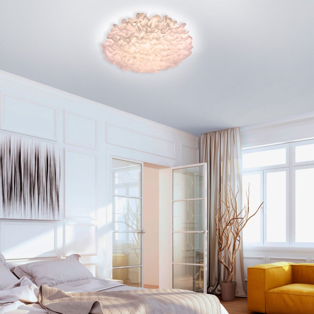 Plafonnier Leuchten-Direkt LOLAsmart-NAOMI LED Blanc, 1 lumière, Télécommandes, Changeur de couleurs main product photo