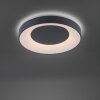 Plafonnier Leuchten-Direkt LOLAsmart-ANIKA LED Anthracite, 1 lumière, Télécommandes, Changeur de couleurs