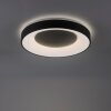 Plafonnier Leuchten-Direkt LOLAsmart-ANIKA LED Anthracite, 1 lumière, Télécommandes, Changeur de couleurs