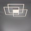 Plafonnier Leuchten-Direkt ASMIN LED Acier brossé, 3 lumières, Télécommandes