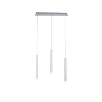 Suspension Leuchten-Direkt BRUNO LED Aluminium, 3 lumières