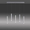 Suspension Leuchten-Direkt BRUNO LED Aluminium, 5 lumières
