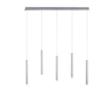 Suspension Leuchten-Direkt BRUNO LED Aluminium, 5 lumières