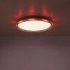 Plafonnier Leuchten-Direkt GALACTICA LED Blanc, 1 lumière, Télécommandes, Changeur de couleurs
