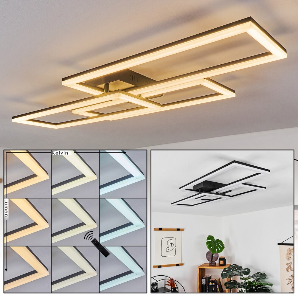 Plafonnier Taleta LED Noir, 1 lumière main product photo