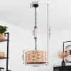 Suspension Sulzano Écru, Noir, 1 lumière