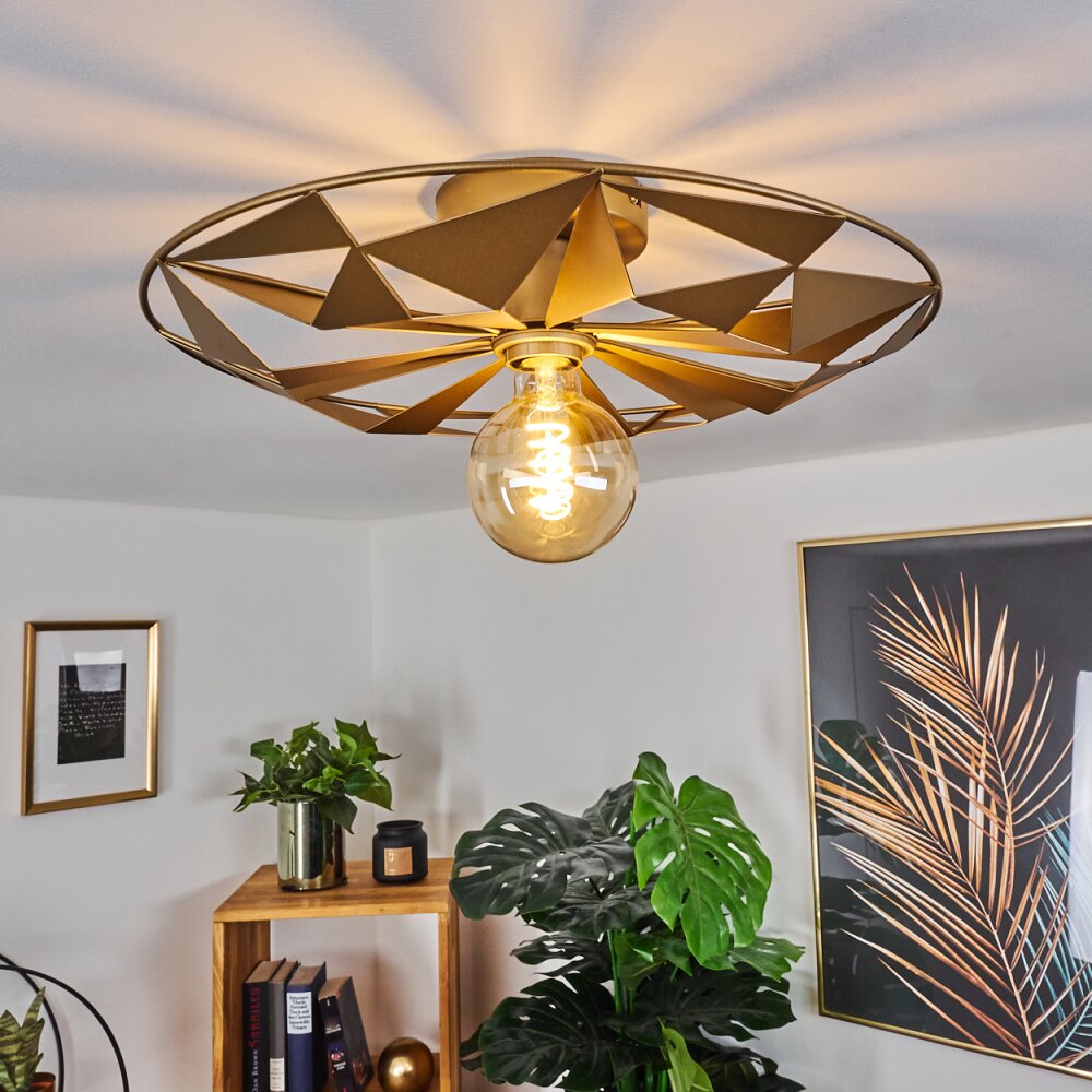 Plafonnier Samatrai Or, 1 lumière main product photo