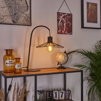 Lampe de table Daesi Noir, 1 lumière Lampe de table Daesi Noir, 1 lumière