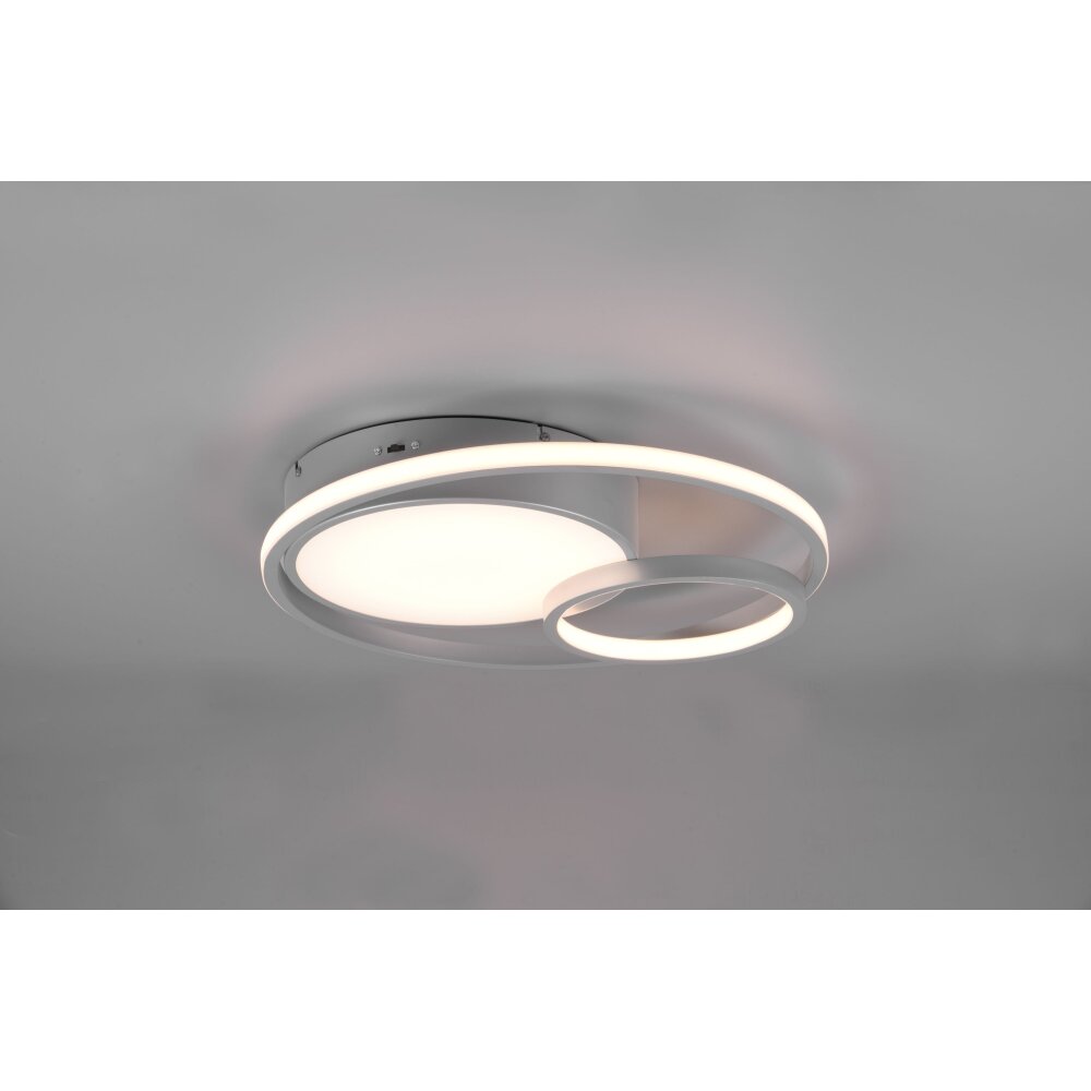 Plafonnier Reality Vuelta LED Titane, 1 lumière main product photo