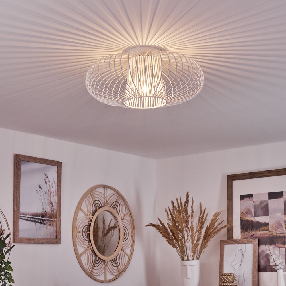 Plafonnier Wemude Blanc, 1 lumière main product photo