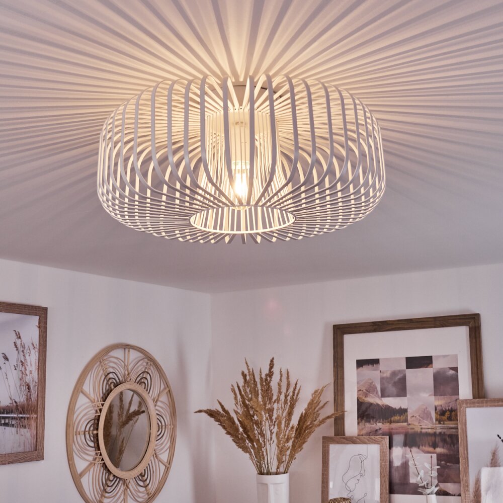 Plafonnier Wemude Blanc, 1 lumière main product photo
