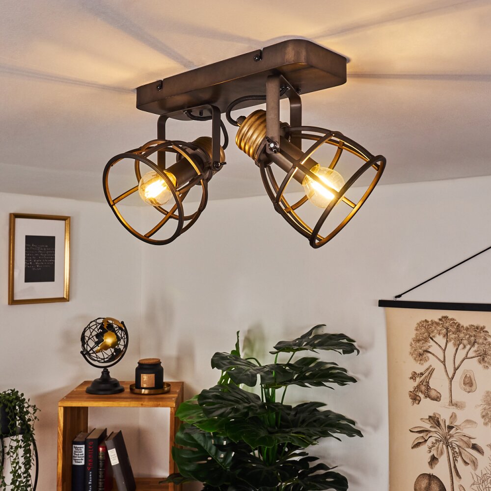 Plafonnier Russu Gris, 1 lumière main product photo
