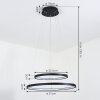 Suspension Preci LED Noir, 1 lumière