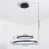 Suspension Preci LED Noir, 1 lumière